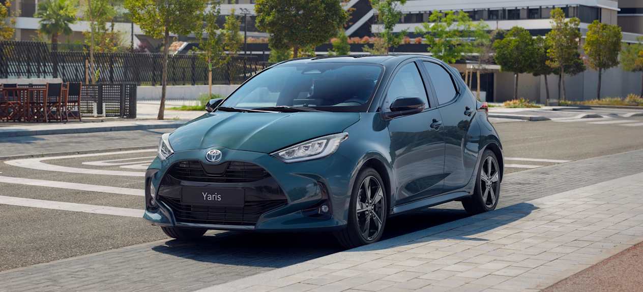 Toyota Yaris 2025 : trois quarts avant gauche statique