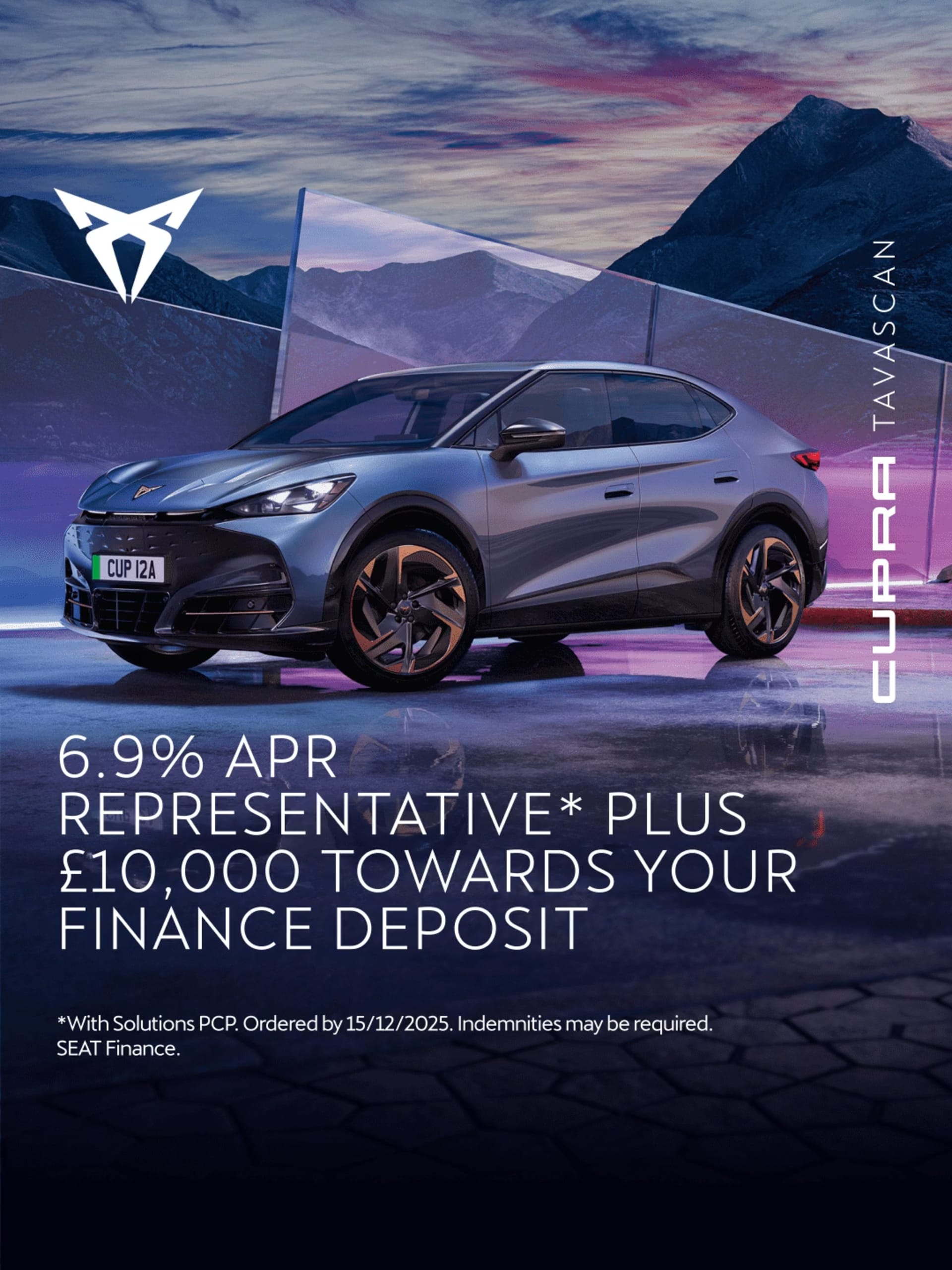 CUPRA Tavascan - Now available with £10,000 towards your finance deposit at 6.9% APR