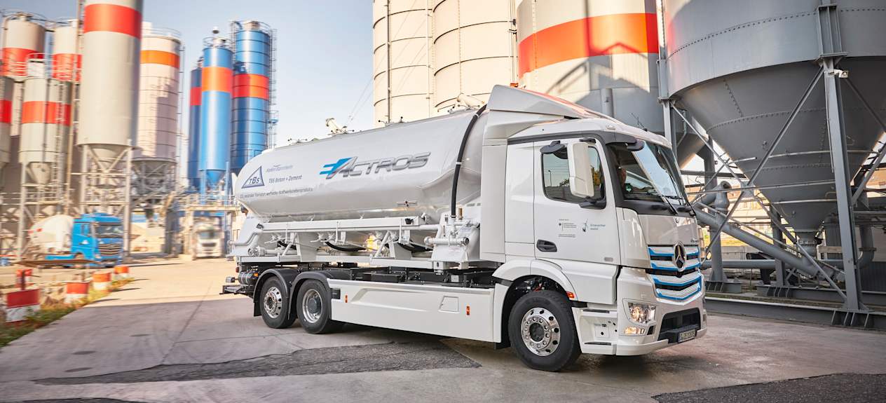 Mercedes-Benz eActros citerne de chantier