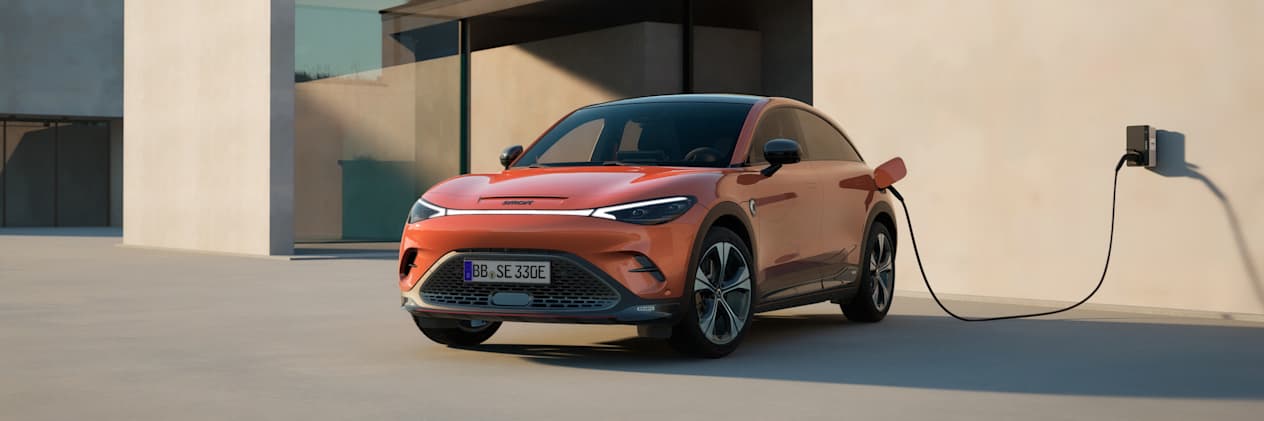 Smart #3 Brabus 2023 : trois quarts avant gauche en charge