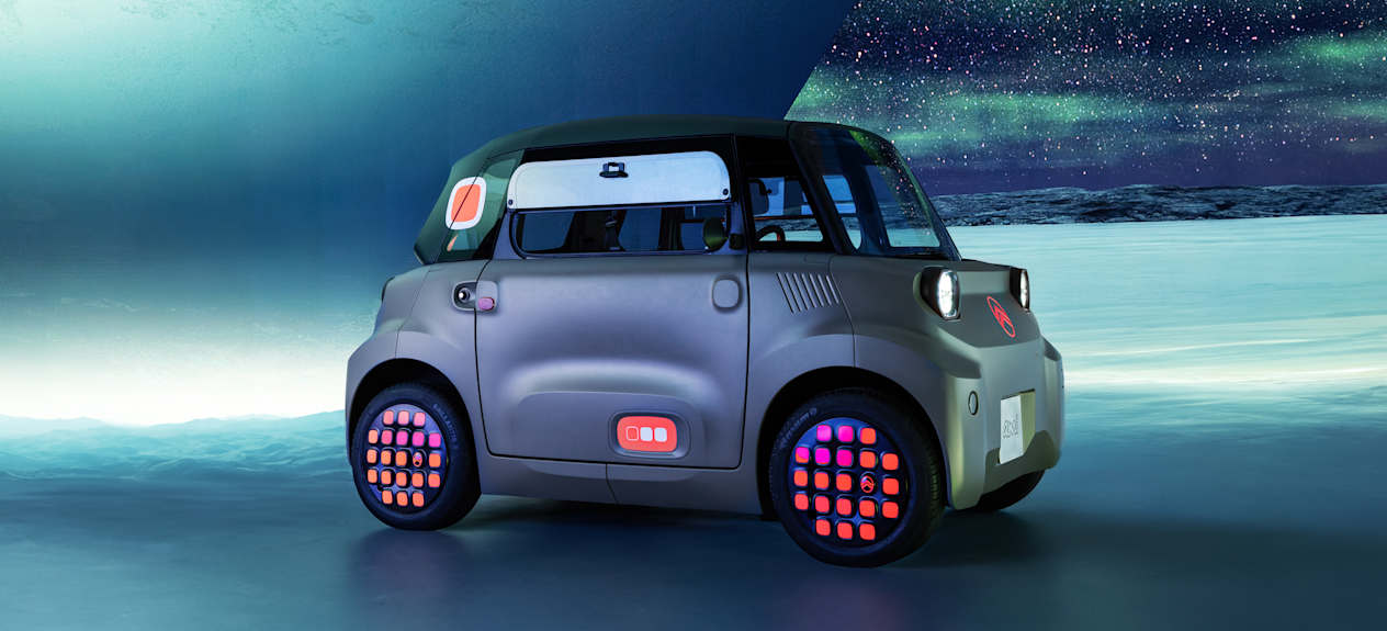 Citroën Ami 2025 : trois quarts avant droit statique
