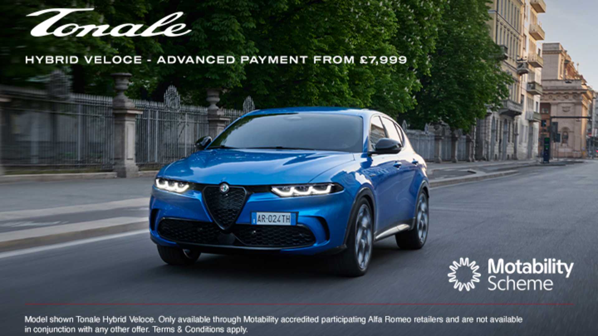 Alfa Romeo Tonale Motability Offer