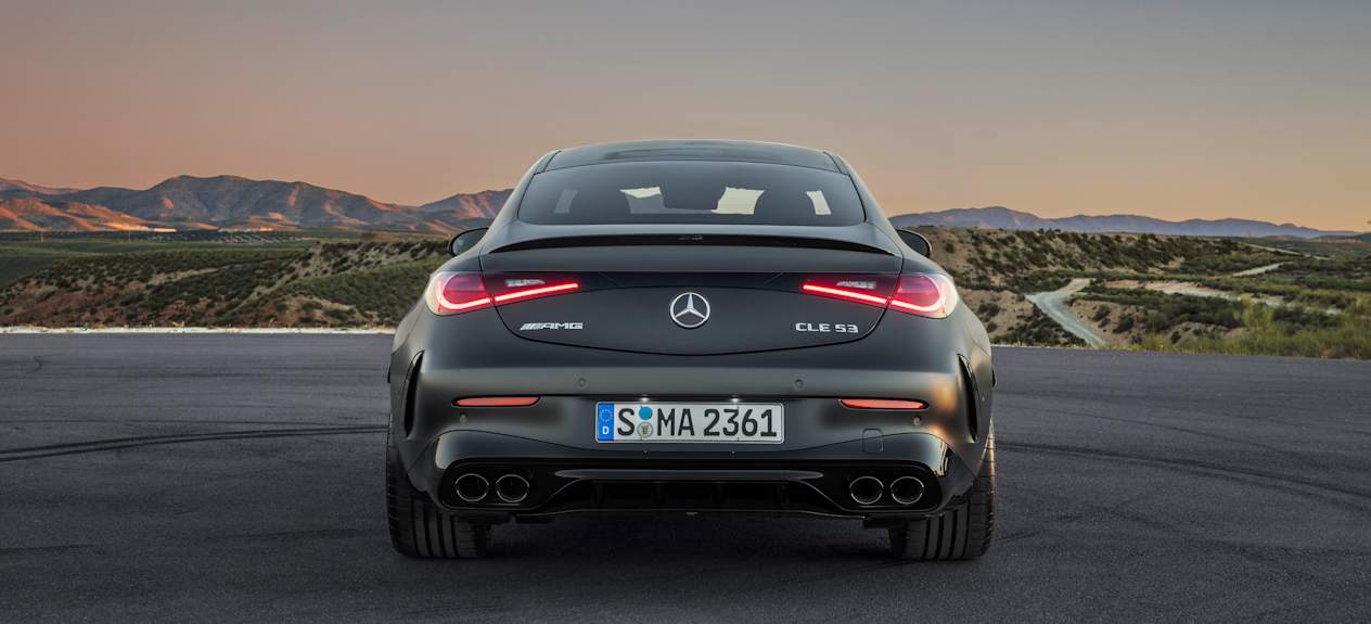 Mercedes CLE 53 AMG 2024 : face arrière statique