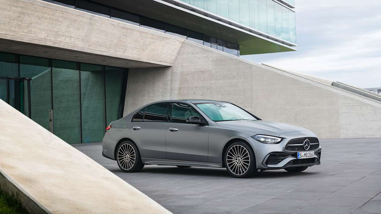 Nouvelle Mercedes-Benz Classe C 2021 berline vue 3 quarts avant