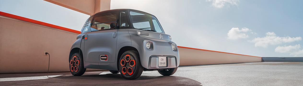 Citroën Ami : vue de trois quarts avant statique en charge