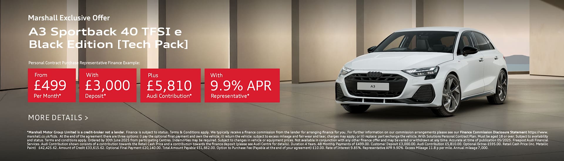 Audi A3 Sportback 40 TFSI e Black Edition