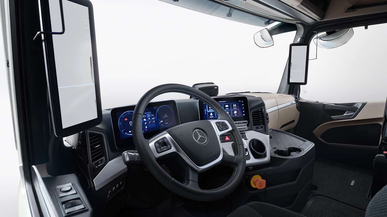 Mercedes eActros 600 : Poste de conduite