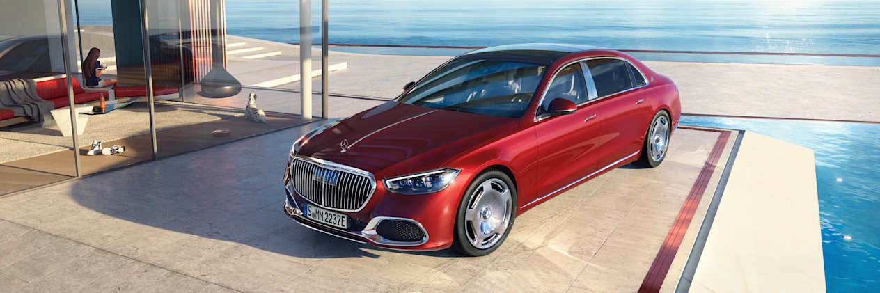 Mercedes-Maybach Classe S 580 e : trois quarts avant
