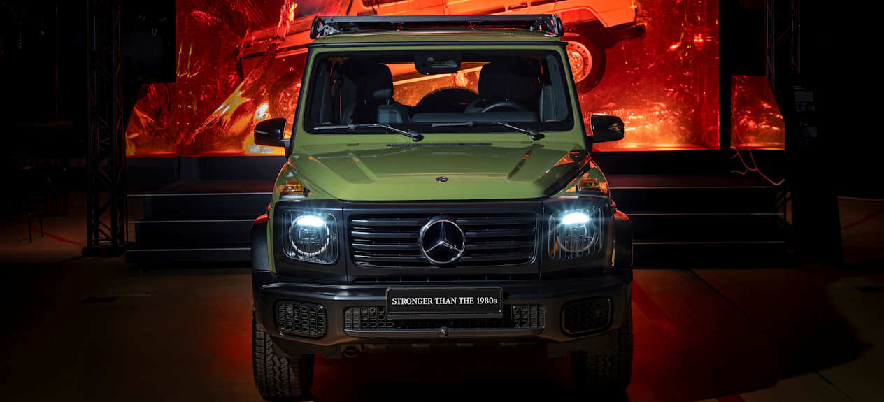 Mercedes Classe G EDITION STRONGER THAN THE 1980 : face avant