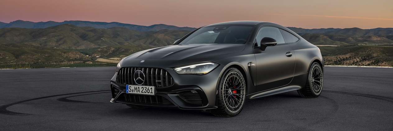 Mercedes CLE 53 AMG 2024 : trois quarts avant gauche statique