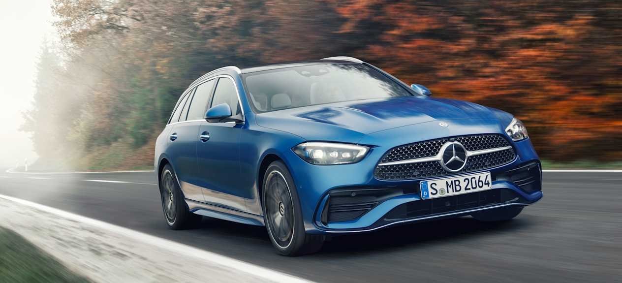 Nouvelle Mercedes-Benz Classe C 2021 sur route