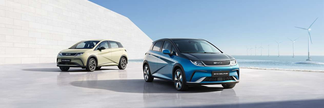 BYD Dolphin : choix de coloris