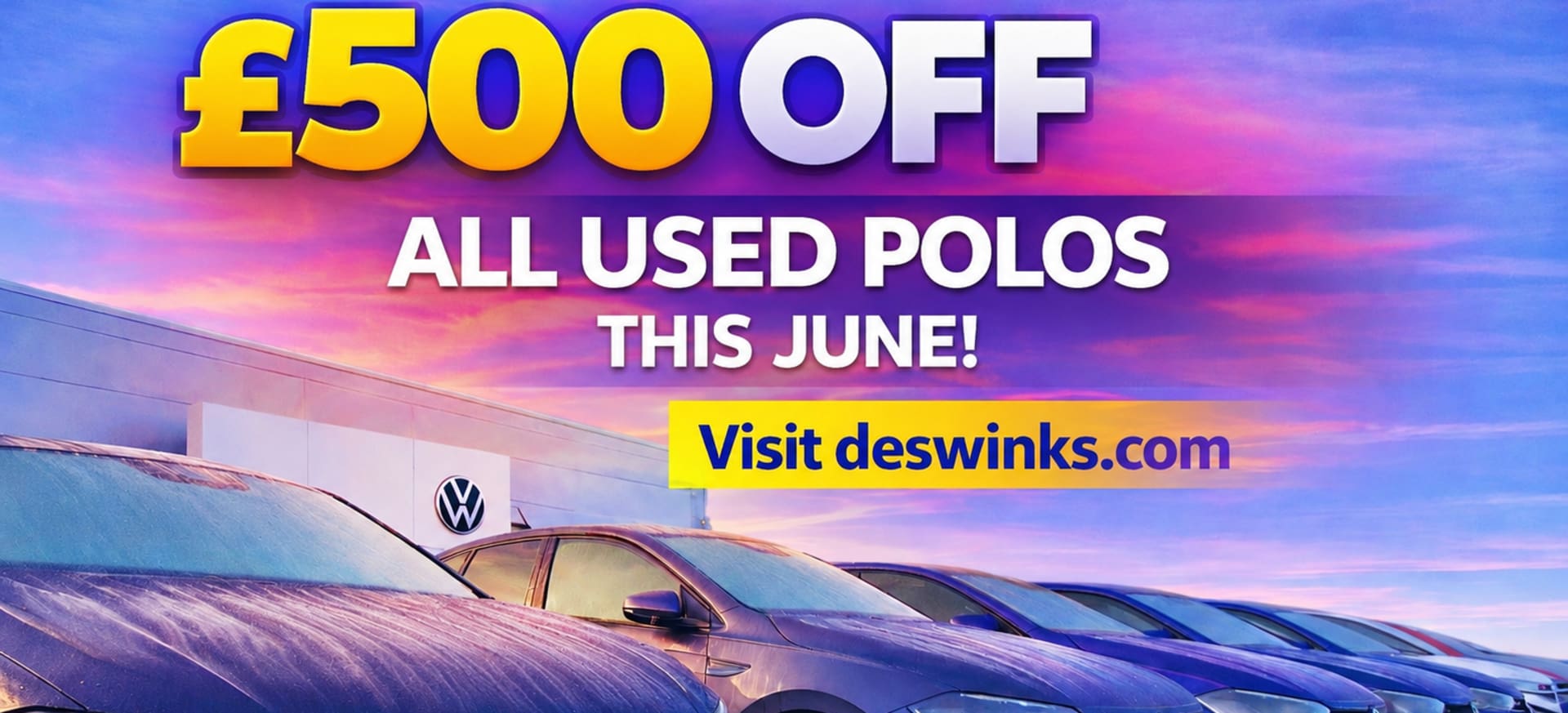 Save £500 on all Used VW Polo's