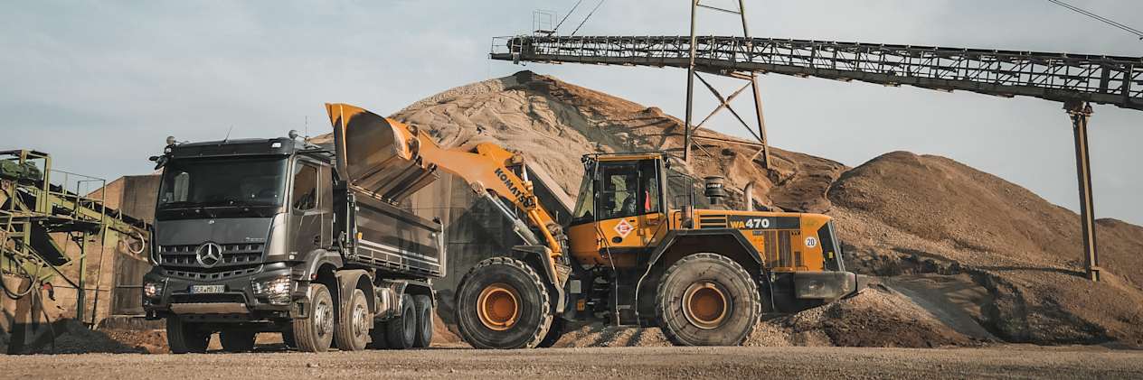 Mercedes-Benz Arocs sur chantier