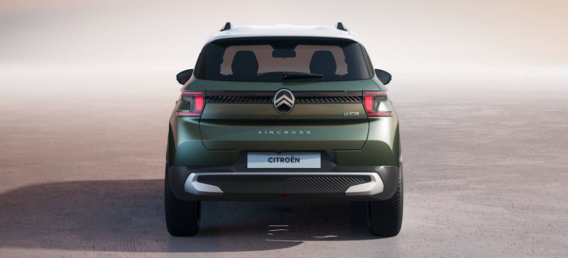 Citroën C3 Aircross 2024 : face arrière statique