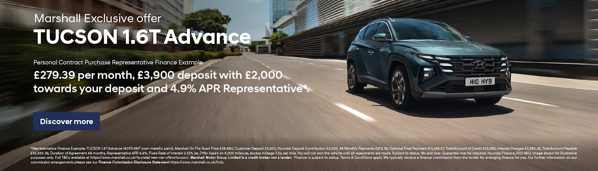Hyundai TUCSON Personal Contract Purchase Offer