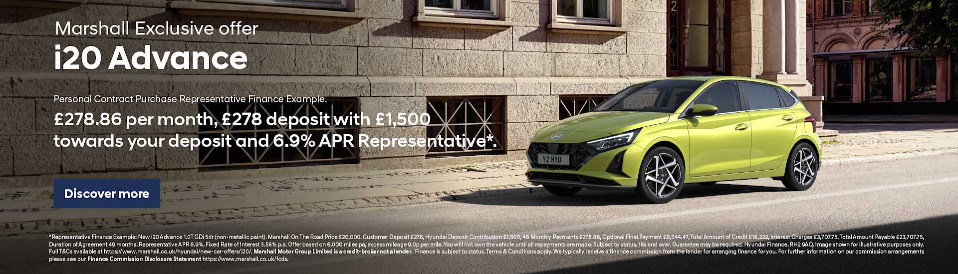 Hyundai i20 Personal Contract Purchase Offer