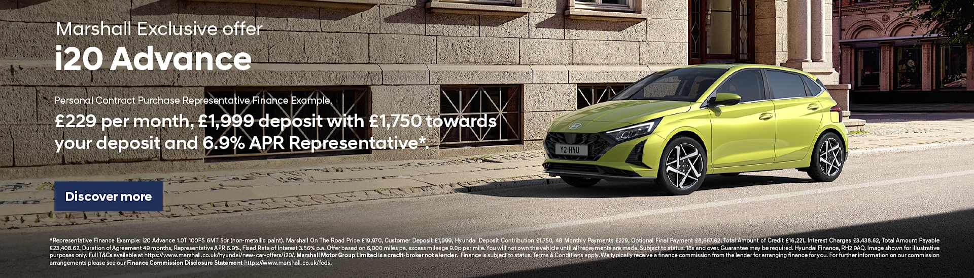 Hyundai i20 Personal Contract Purchase Offer