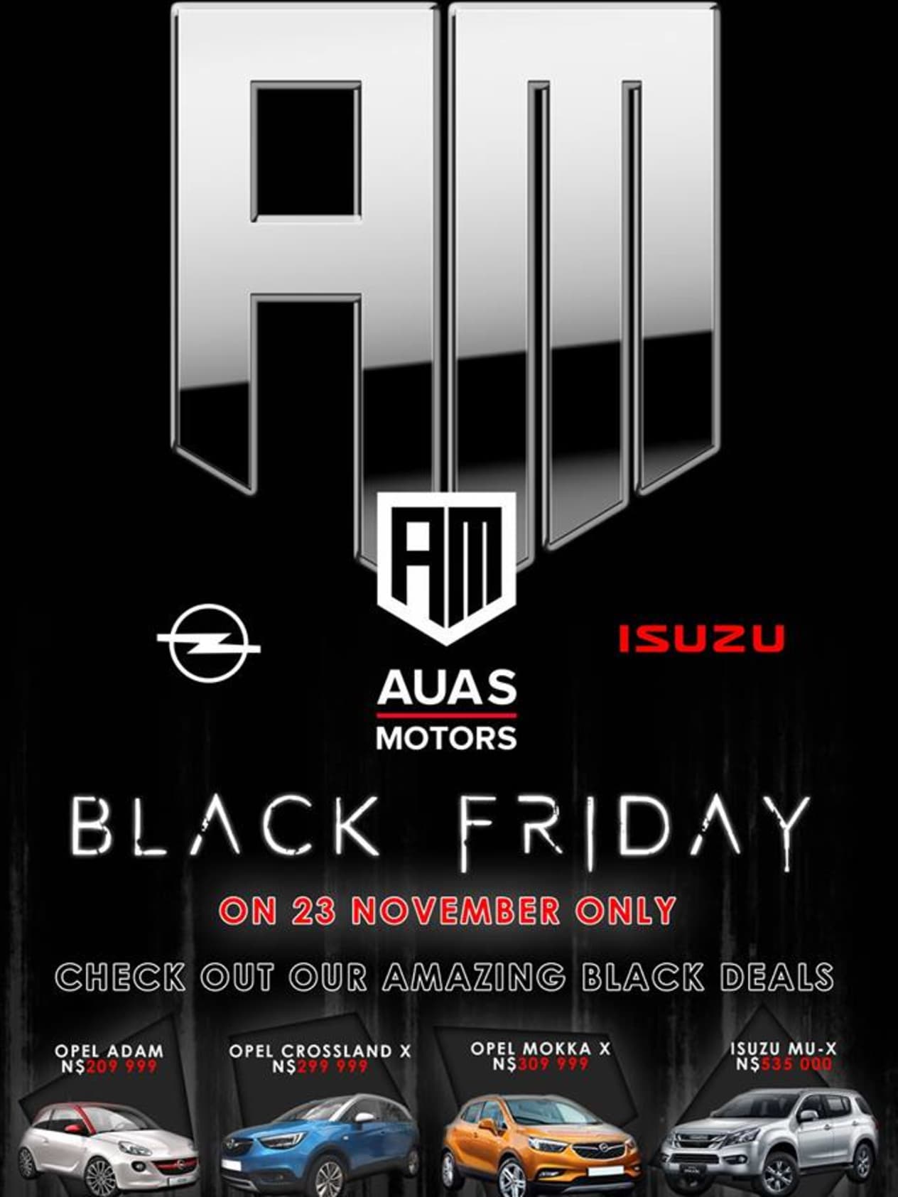 Auas Motors | Black Friday | NamAuto