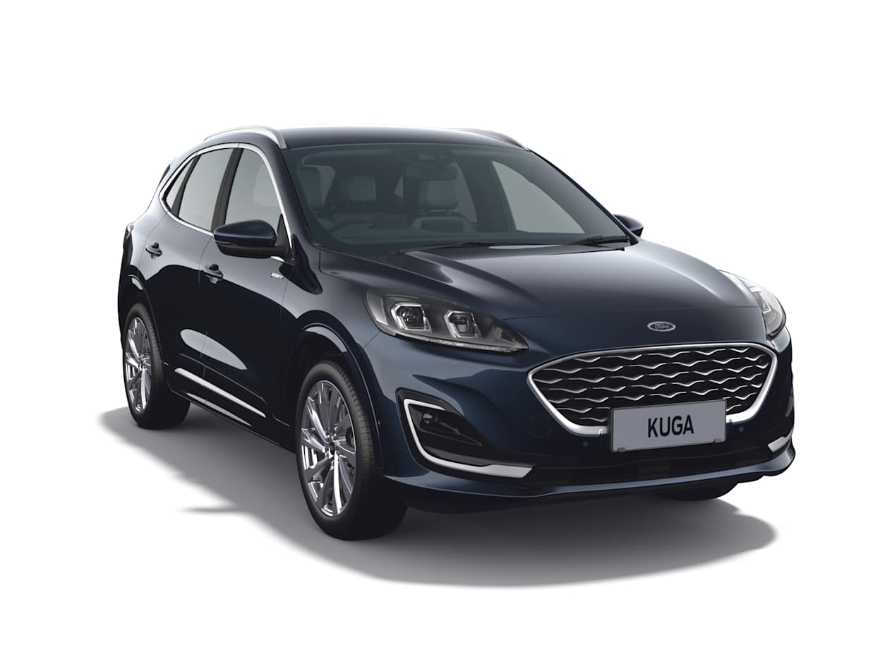 Image of a Panther Blue Kuga Vignale