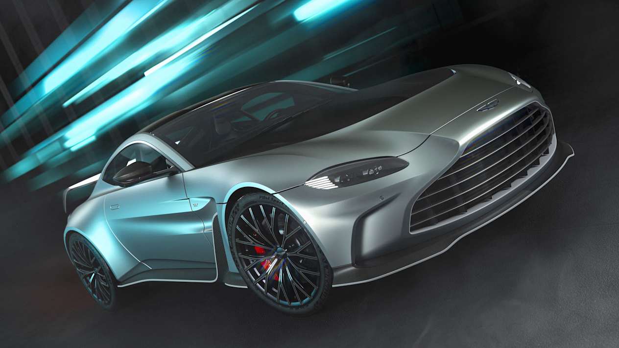 Aston Martin Vantage V12 : Trois quart avant
