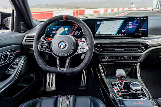 BMW M3 CS Touring Interior carbon fibre trim
