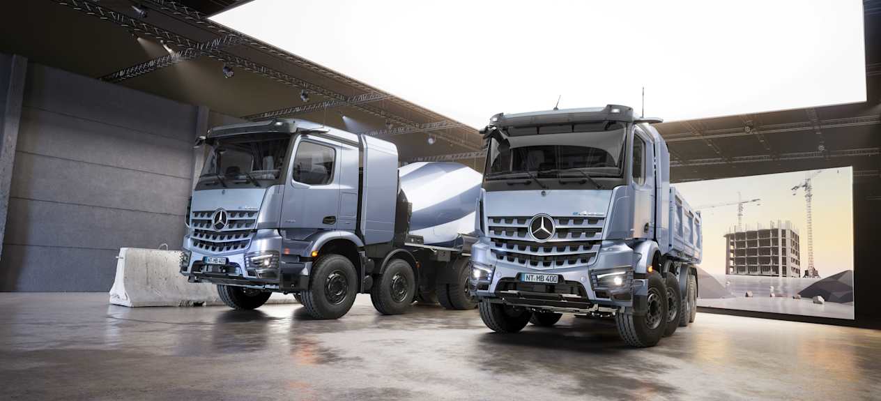Mercedes eArocks 400 malaxeur à béton / benne de chantier
