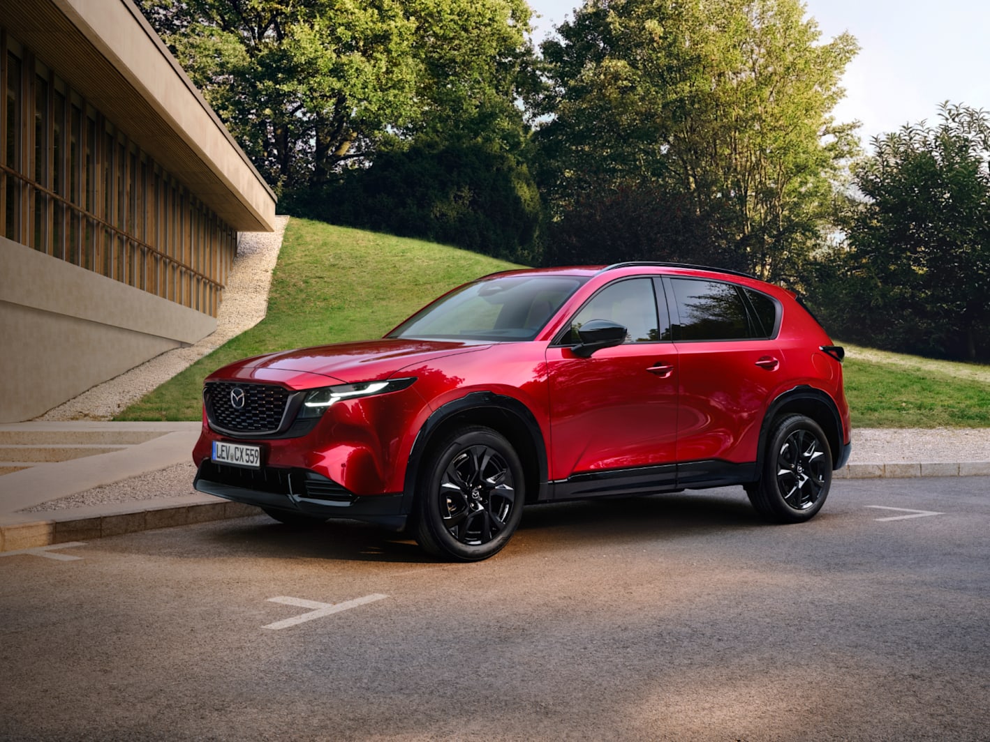 All-new Mazda CX-5 SUV parked outside Westdrive Mazda Braintree