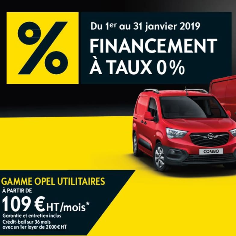 Utilitaires Opel Financement A Taux 0 Jusqu Au 31 Janvier