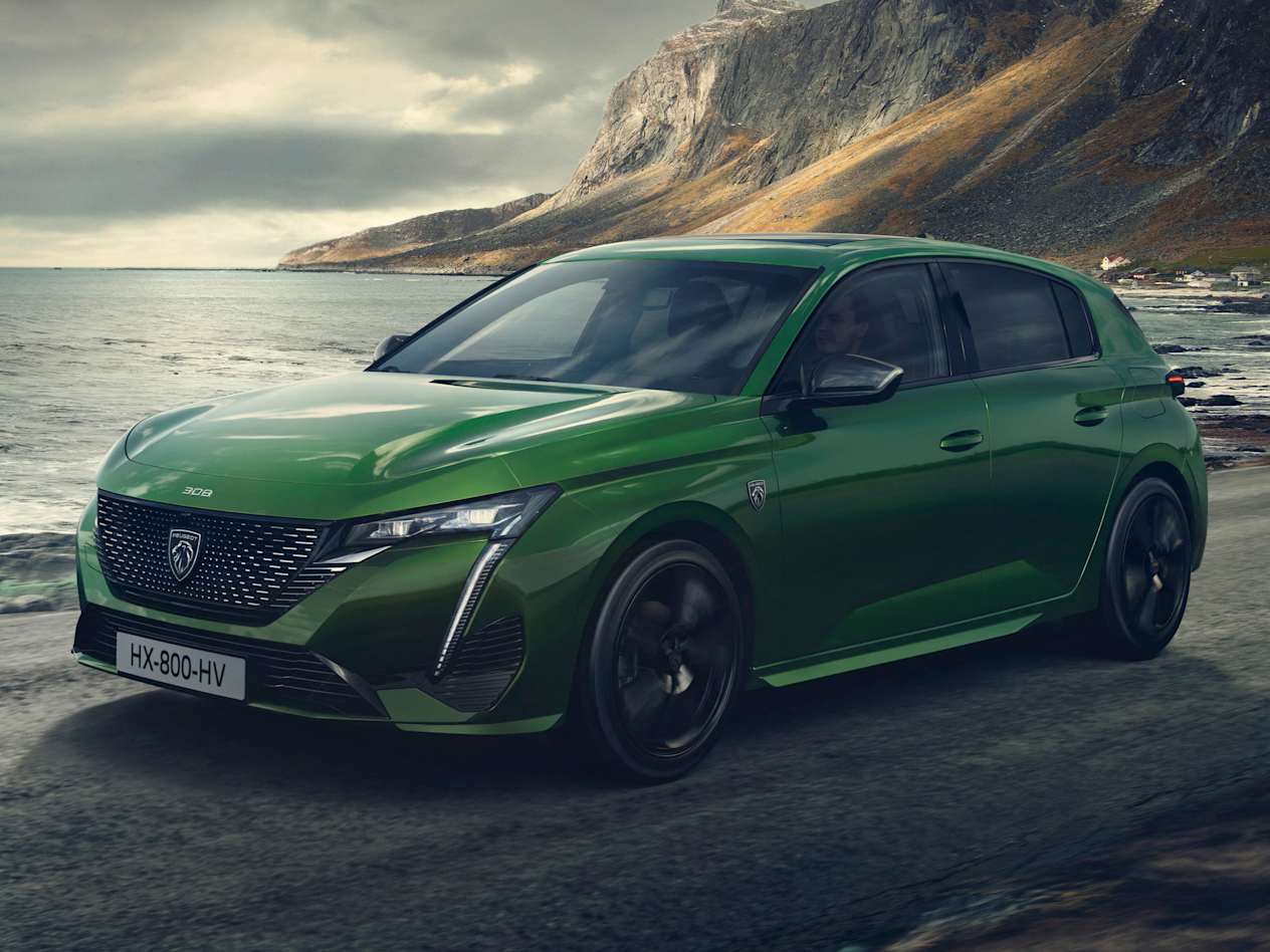 Nouvelle Peugeot 308 (2021) : trois quart avant