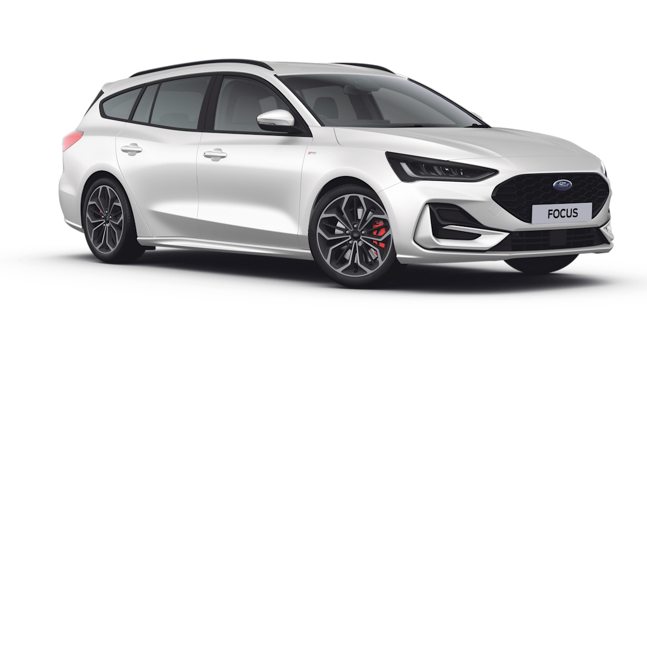 Ford Focus ST-Line X Estate in Frozen White PNG