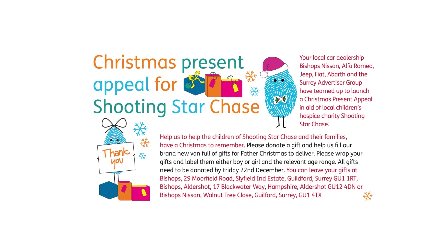 Christmas Present Appeal For Shooting Star Chase Fg Barnes