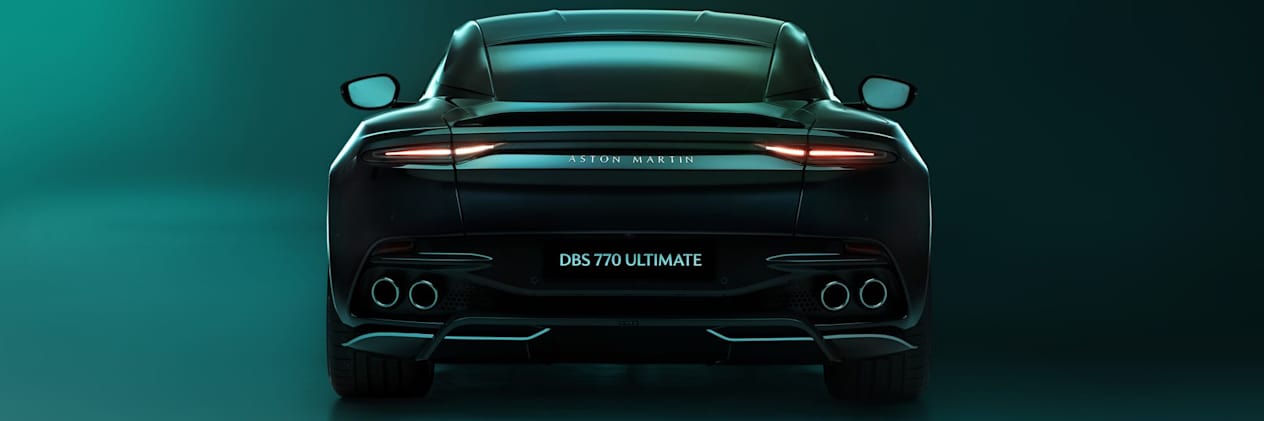 aston martin dbs 770 face arrière