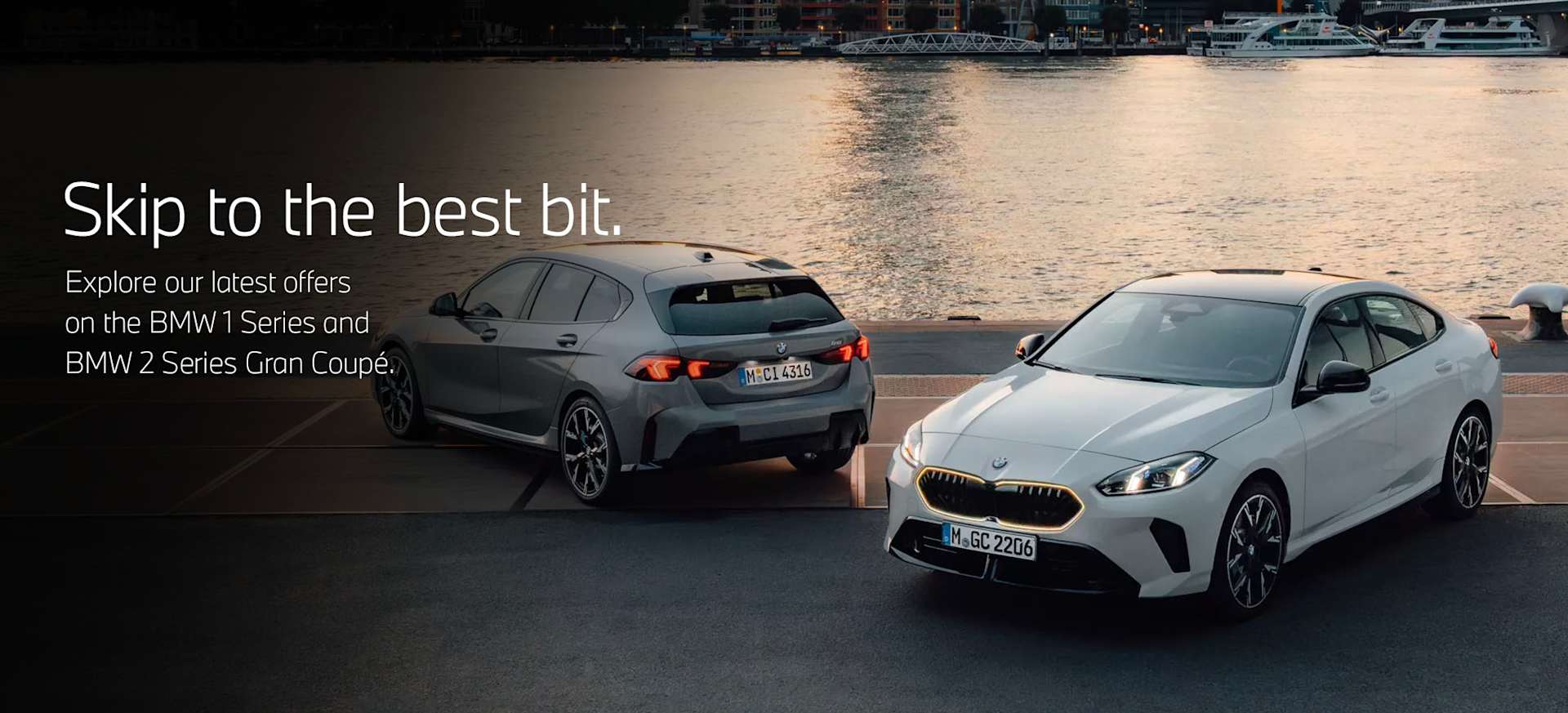 BMW Skip to the best bit offers headline banner