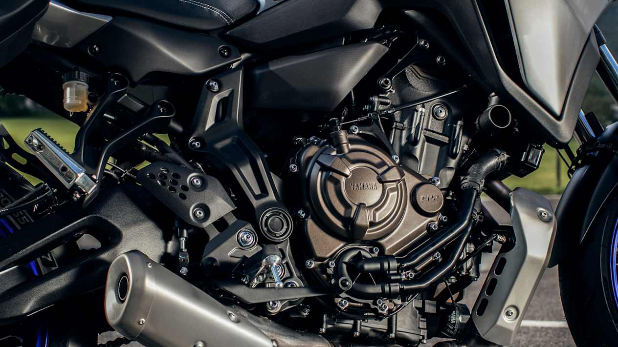 Yamaha Tracer 7 GT 2023 : détail moteur