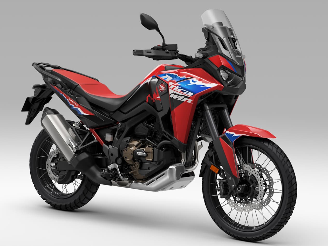 Honda Africa Twin CRF1100L 2024 Rouge Grand Prix : trois quarts avant