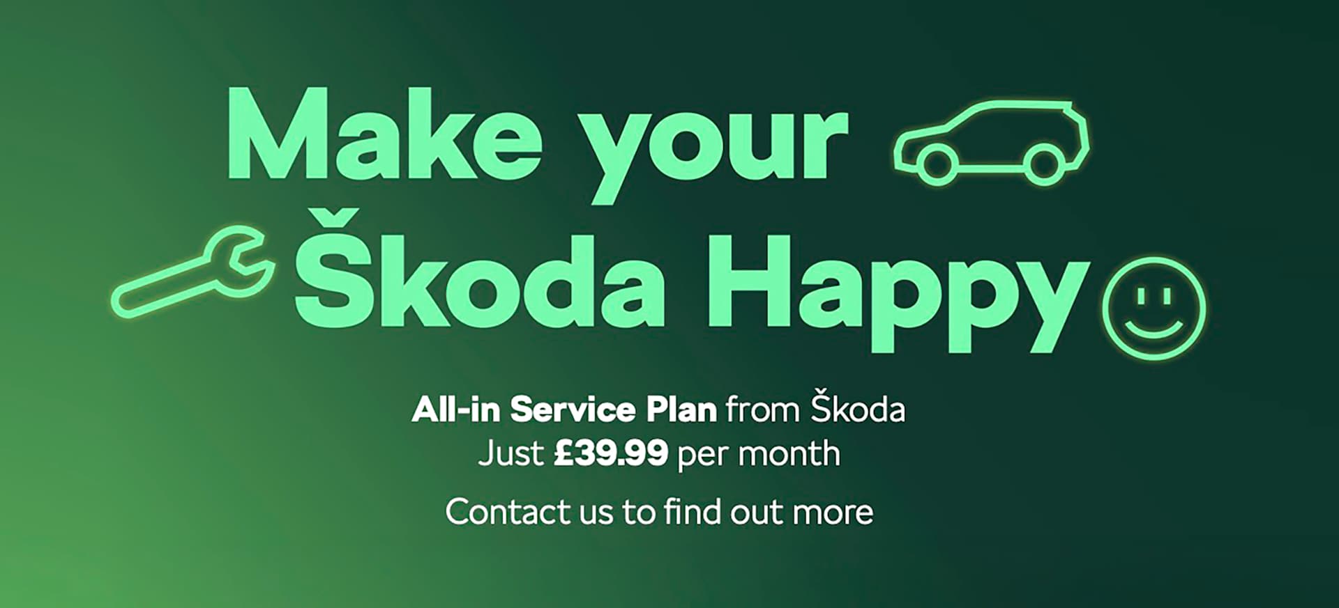 Get more with all-in from Škoda. 