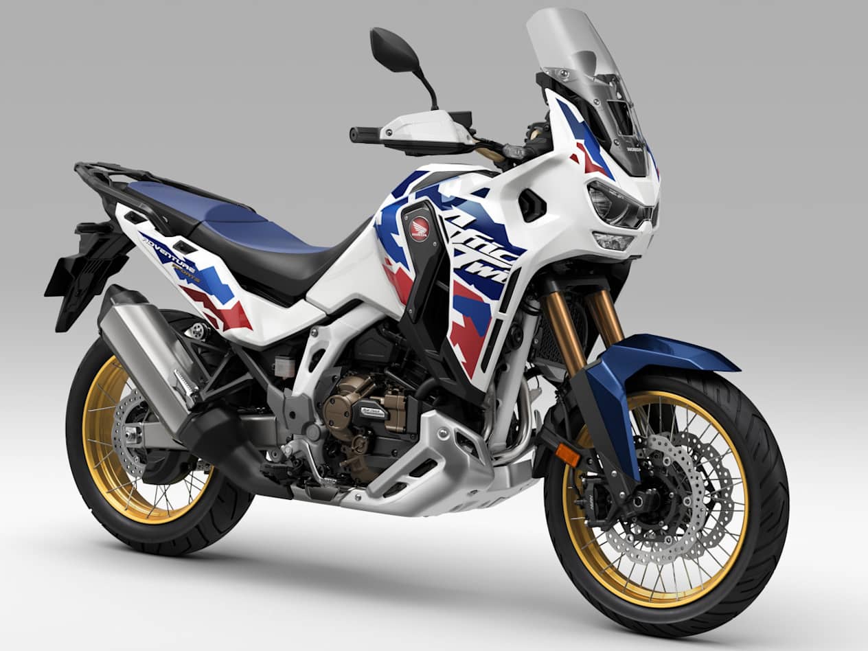 Honda Africa Twin Adventure Sports CRF1100L 2024 Blanc Perlé : trois quarts avant