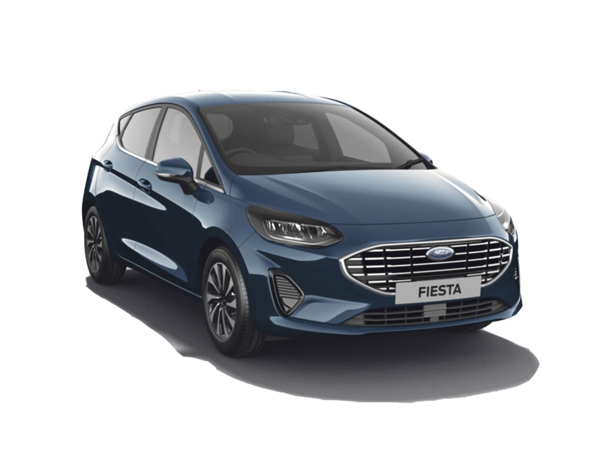 Image of a New Fiesta Titanium Vignale in Chrome Blue