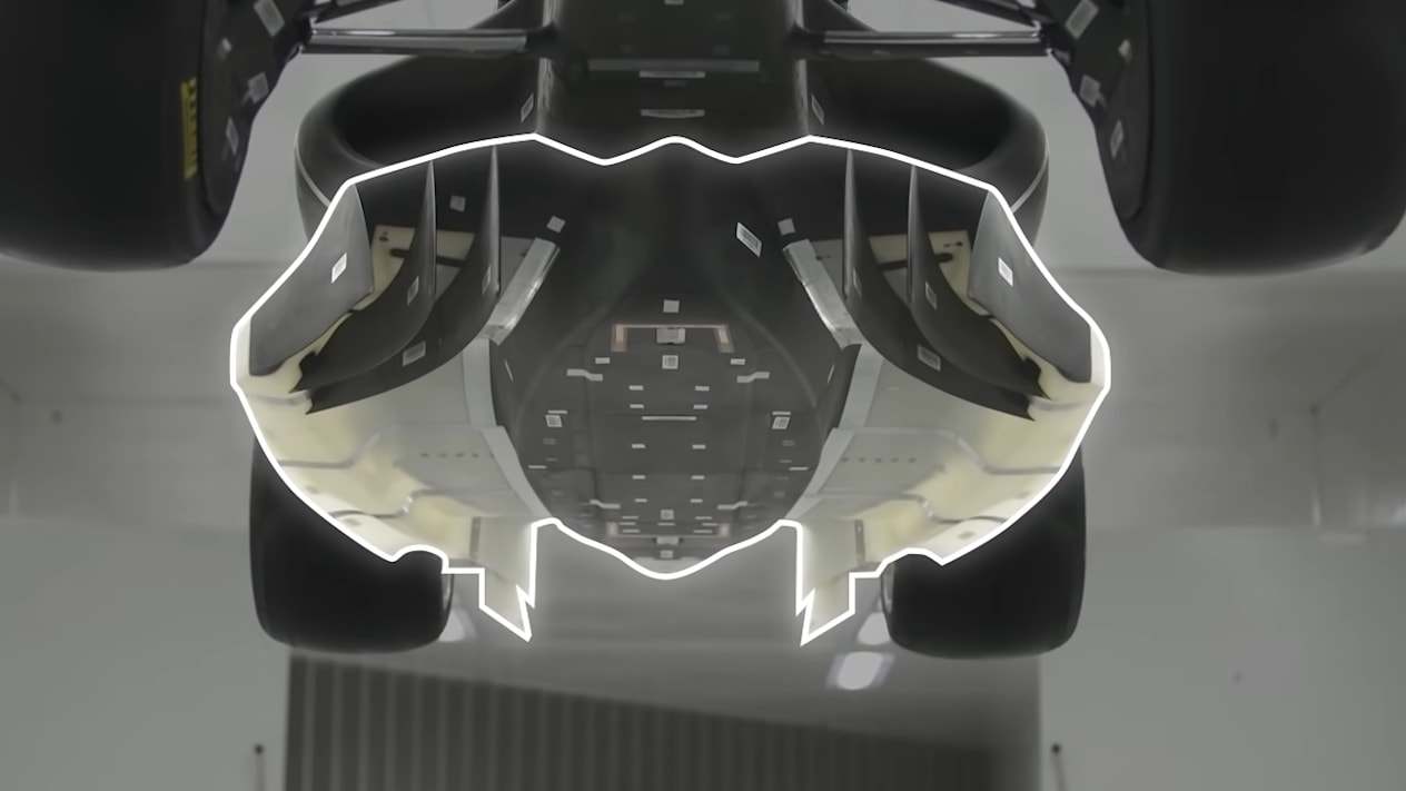 Sous la plancher d'une nouvelle F1 de 2022