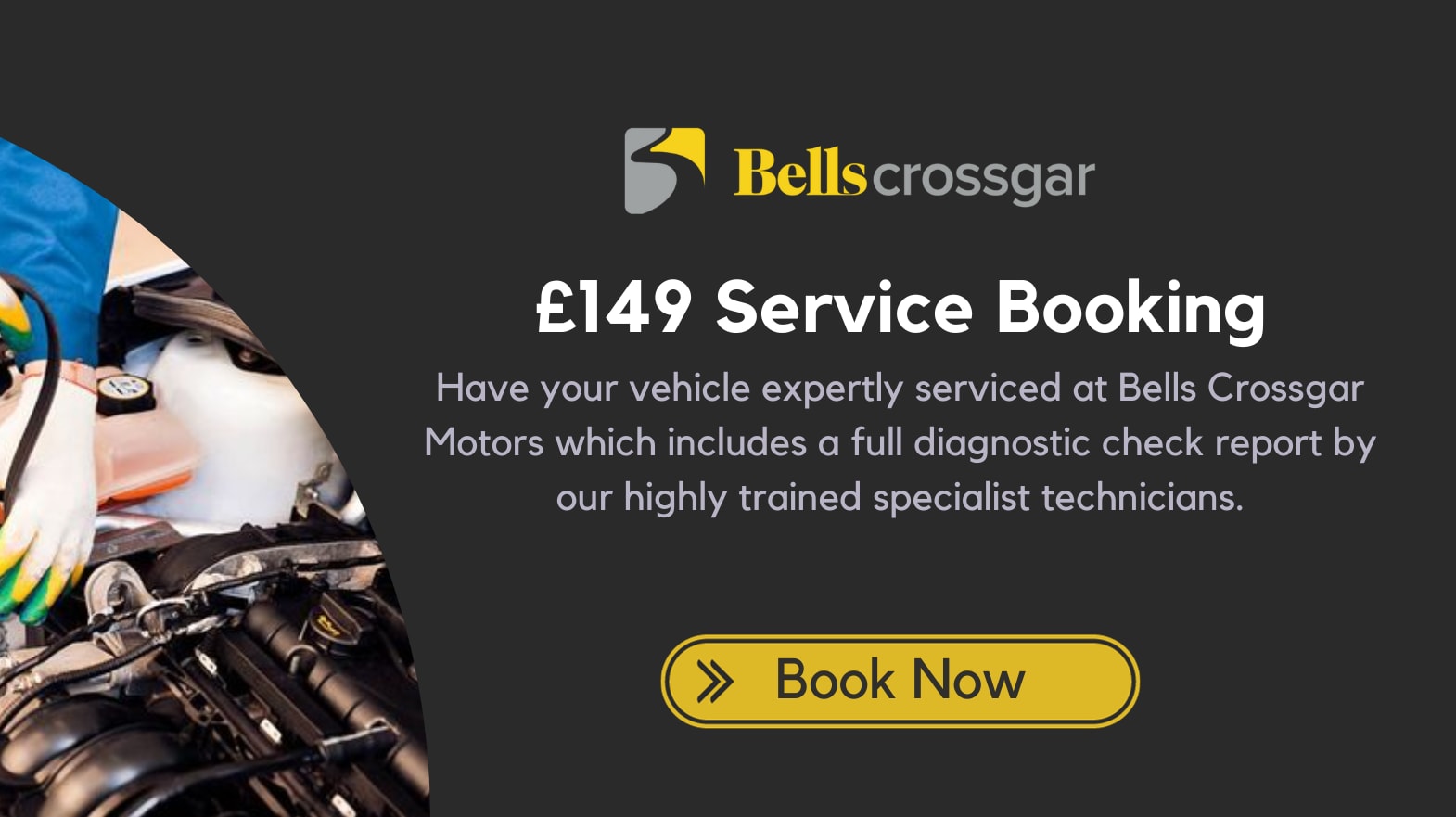 Book a £149 Car Service Online Bells Crosgar Servicing Centre NI