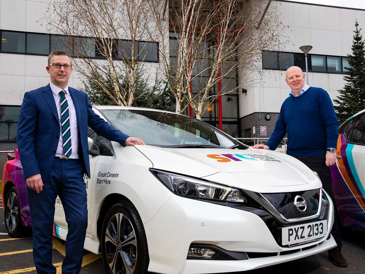 SHELBOURNE MOTORS SUPPLIES LOCAL COLLEGE WITH A TRIO OF NISSAN LEAFS