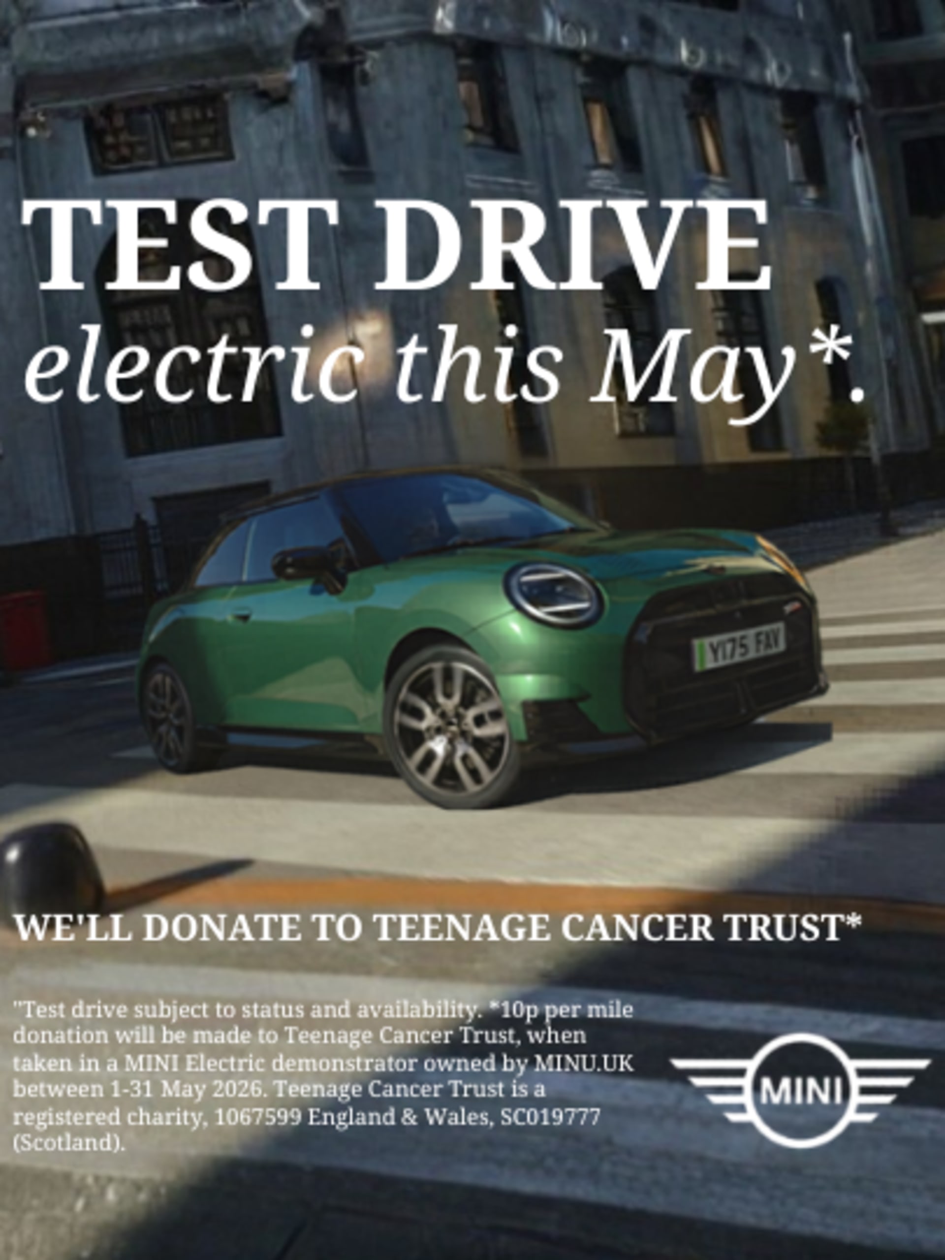 Mini test drive this may.