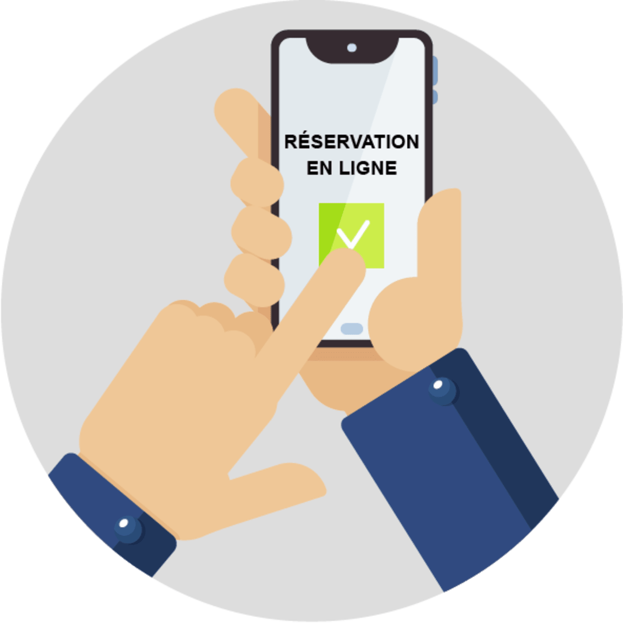Picto réservation en ligne