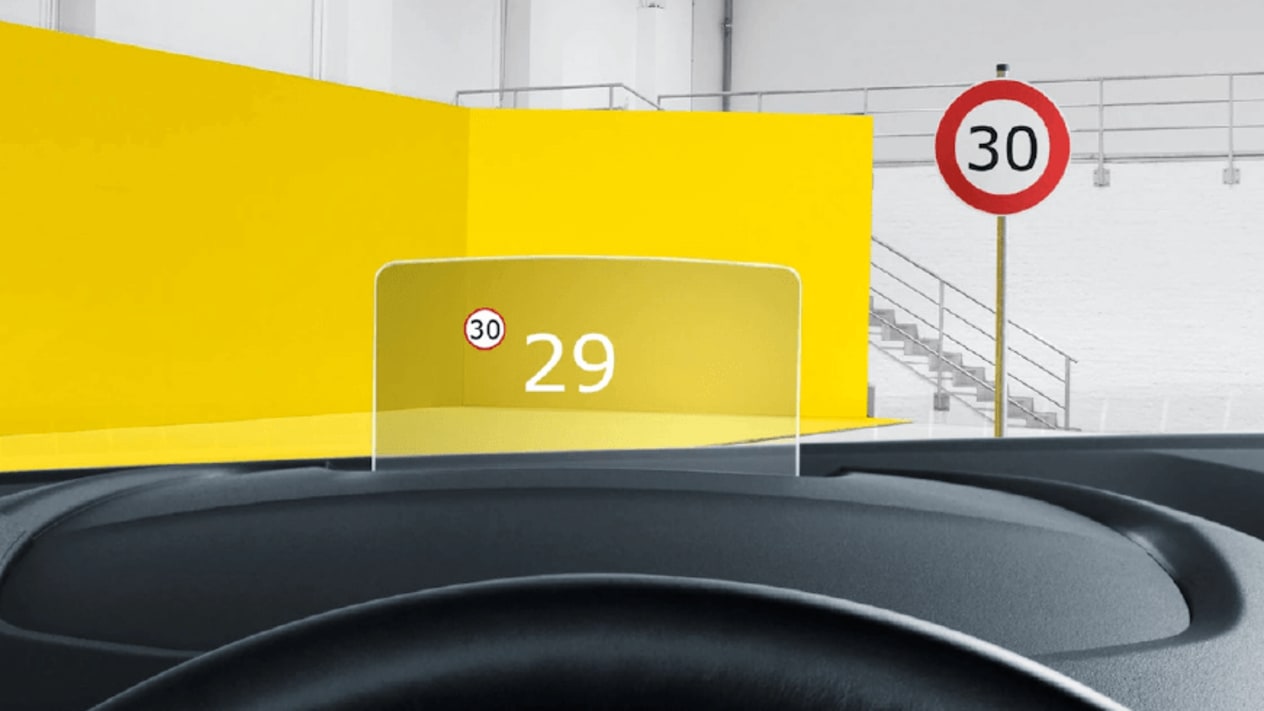 Opel Combo-e Life : affichage tête haute