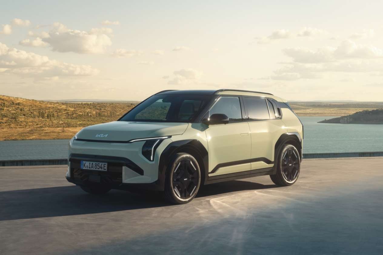 Kia EV GT-Line 2025 : trois quarts avant droit statique