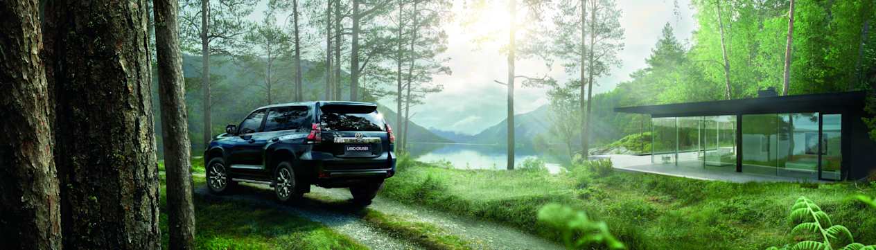 Toyota Land Cruiser : trois quarts arrière gauche en forêt