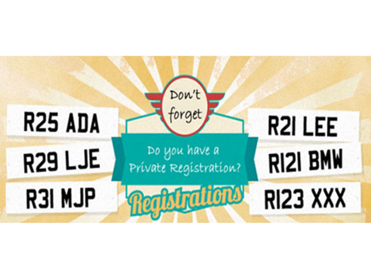 Do you have a private registration?