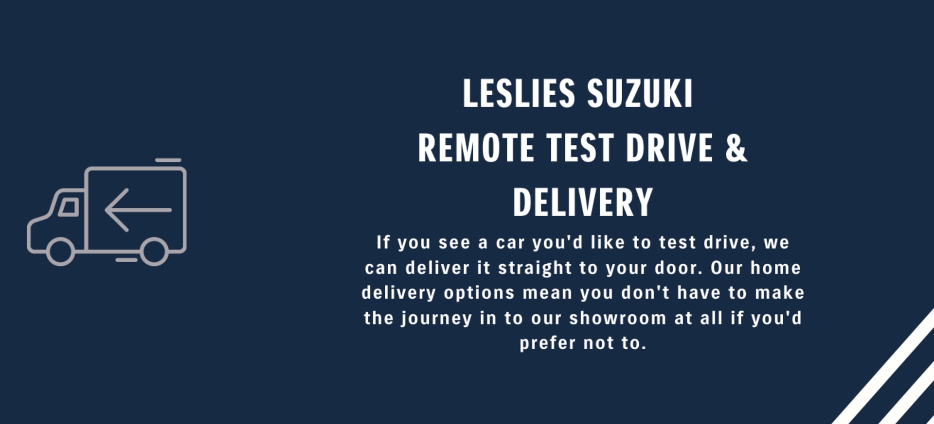 remote test drives leslies suzuki