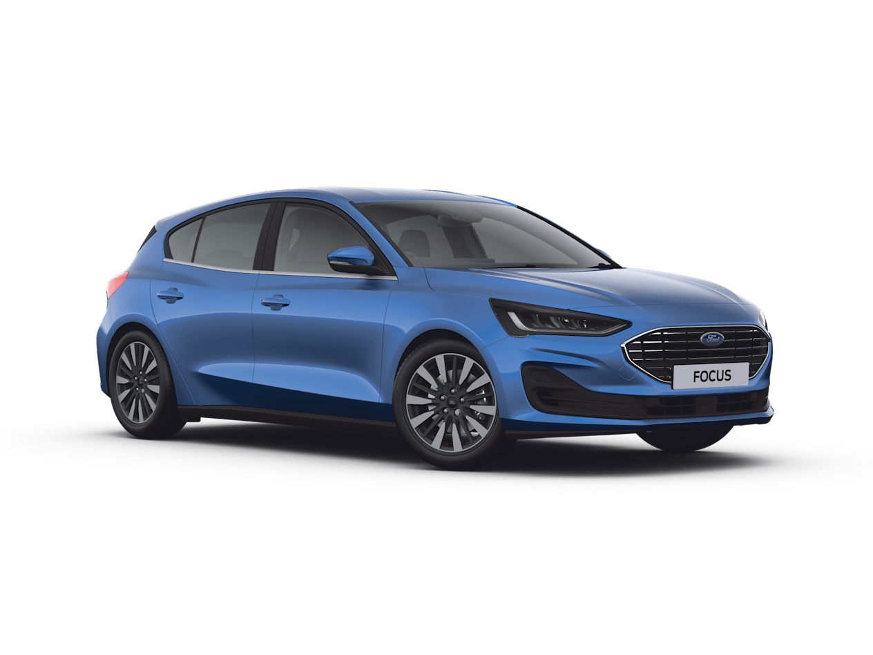 Image of a Ford Focus Titanium in Desert Island Blue